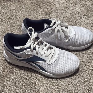 Reebok Women’s White and Blue Athletic Shoes